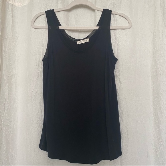 Joah Brown Mesh Tank Top - Picture 3 of 4